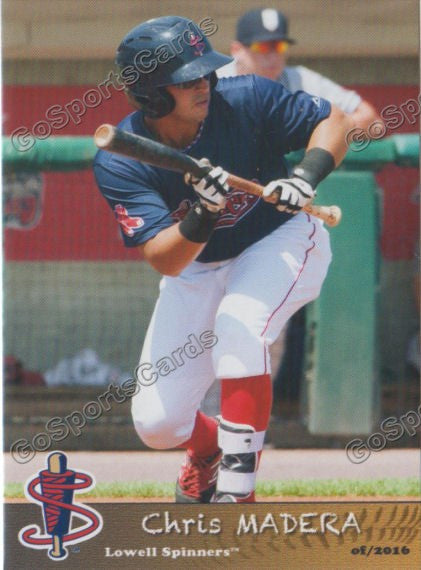 2016 Lowell Spinners Chris Madera