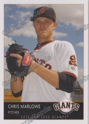 2013 San Jose Giants Chris Marlowe
