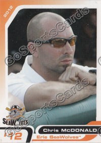 2012 Erie Seawolves Chris McDonald