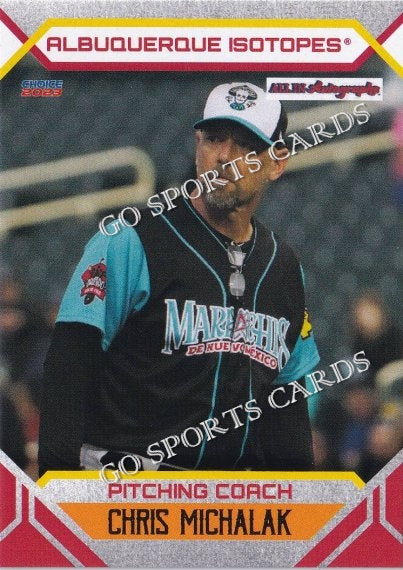 2023 Albuquerque Isotopes Chris Michalak Go Sports Cards 2023-albuquerque-isotopes-chris-michalak-go-sports-cards