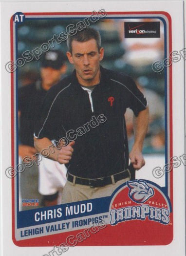 2013 Lehigh Valley IronPigs SGA 2nd Chris Mudd