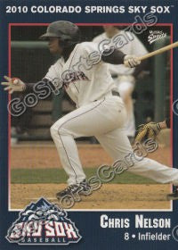 2010 Colorado Springs Sky Sox Chris Nelson