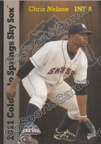 2011 Colorado Springs Sky Sox Chris Nelson