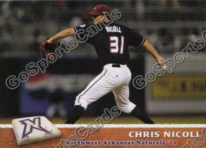 2009 Northwest Arkansas Naturals Chris Nicoll
