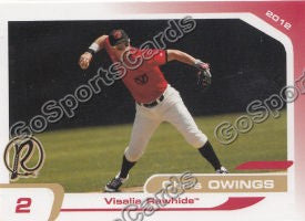 2012 Visalia Rawhide Chris Owings