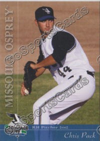 2012 Missoula Osprey Chris Pack