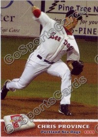 2009 Portland Sea Dogs Chris Province