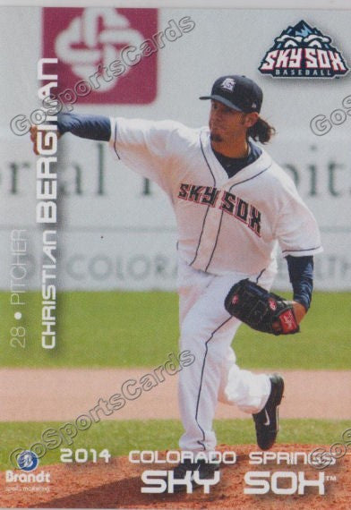 2014 Colorado Springs Sky Sox Christian Bergman