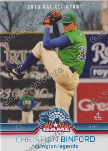 2013 South Atlantic League All Star SAL SD Christian Binford