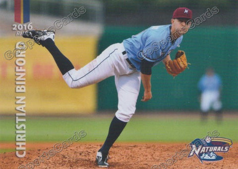 2016 Northwest Arkansas Naturals Christian Binford