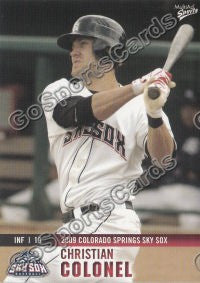 2009 Colorado Springs Sky Sox Christian Colonel