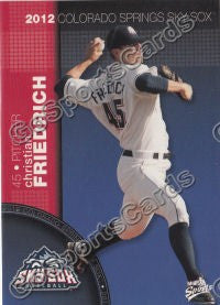 2012 Colorado Springs Sky Sox Christian Friedrich