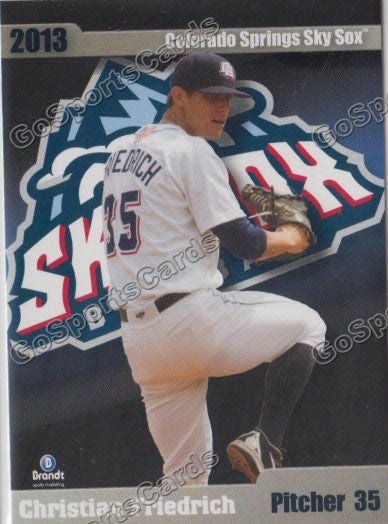 2013 Colorado Springs Sky Sox Christian Friedrich