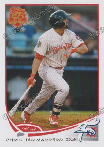 2016 Reading Fightin Phils Christian Marrero