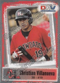 2011 Hickory Crawdads DAV Christian Villanueva