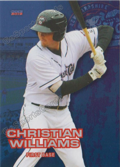 2019 New Hampshire Fisher Cats Christian Williams