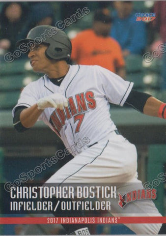 2017 Indianapolis Indians Christopher Chris Bostick