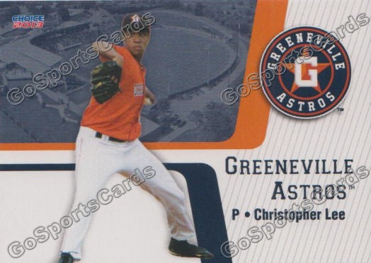2013 Greeneville Astros Chris Christopher Lee