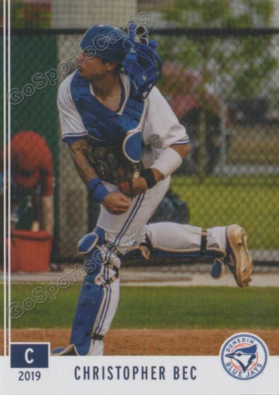 2019 Dunedin Blue Jays Christopher Bec