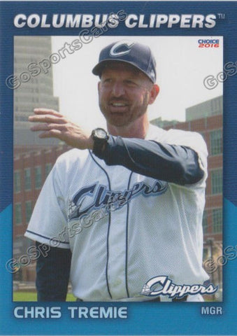 2016 Columbus Clippers Chris Tremie
