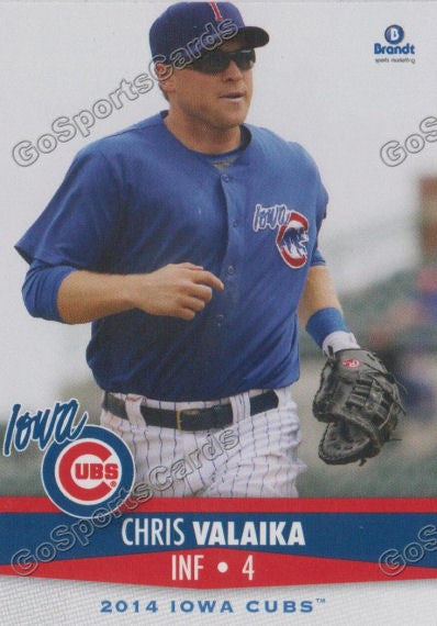 2014 Iowa Cubs Chris Valaika