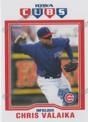 2015 Iowa Cubs Chris Valaika