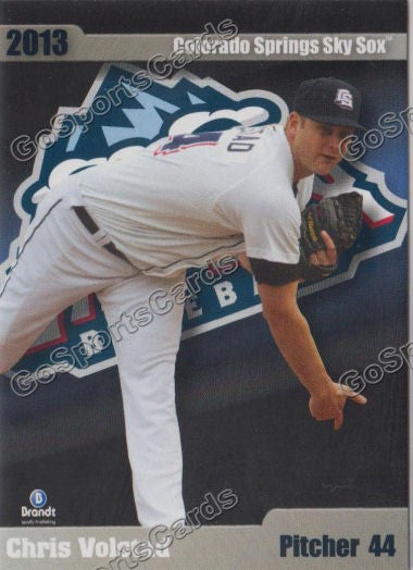 2013 Colorado Springs Sky Sox Chris Volstad
