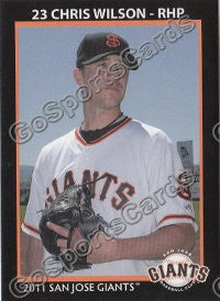 2011 San Jose Giants Chris Wilson