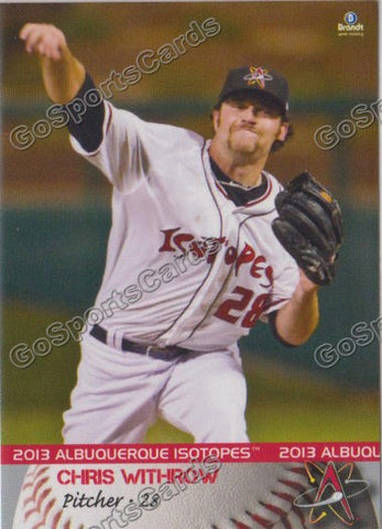 2013 Albuquerque Isotopes Chris Withrow