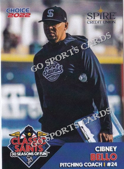 2022 St Paul Saints SGA Cibney Bello – Go Sports Cards