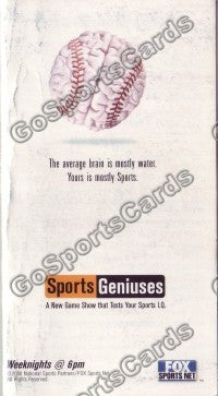 2000 Cincinnati Reds A Pocket Schedule
