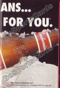 2000 Cincinnati Reds B Pocket Schedule