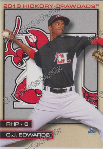 2013 Hickory Crawdads CJ Edwards