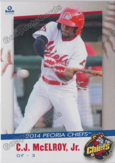 2014 Peoria Chiefs CJ McElroy Jr