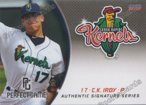 2015 Cedar Rapids Kernels CK Irby