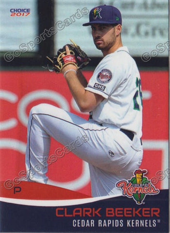 2017 Cedar Rapids Kernels Clark Beeker