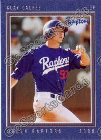 2008 Ogden Raptors Clay Clafee