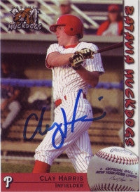 Clay Harris 2005 Batavia Muckdogs (Autograph)