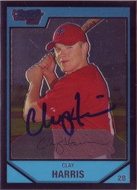 Clay Harris 2007 Bowman Chrome #107 (Autograph)
