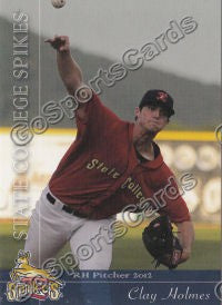 2012 State College Spikes Clay Holmes