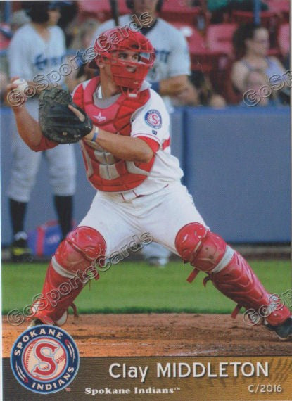 2016 Spokane Indians Clay Middleton