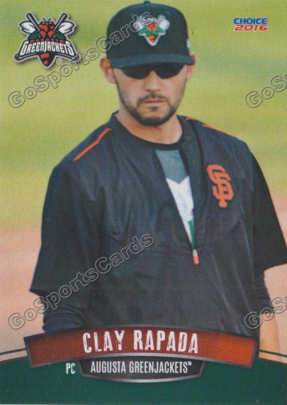 2016 Augusta Greenjackets Clay Rapada