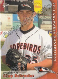 2011 Delmarva Shorebirds Clayton Clay Schrader