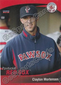 2012 Pawtucket Red Sox Clayton Mortensen