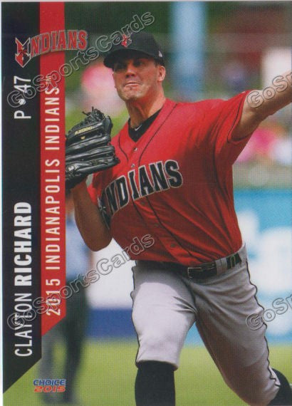 2015 Indianapolis Indians Clayton Richard