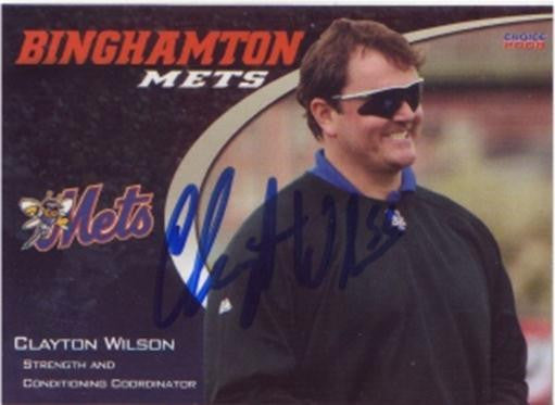Clayton Wilson 2008 Binghamton Mets (Autograph)