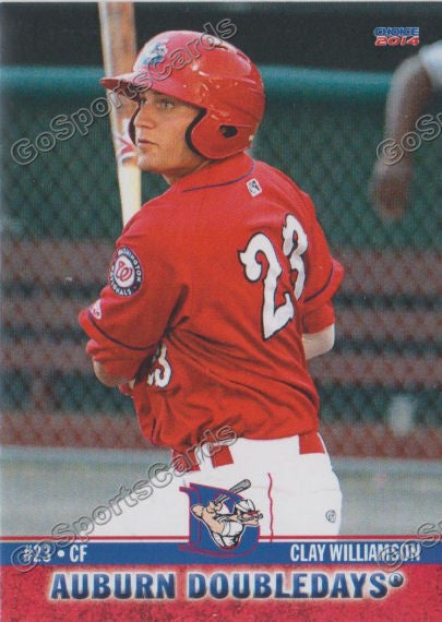 2014 Auburn Doubledays Clay Williamson