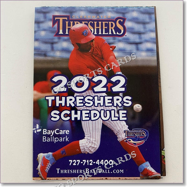 2022 Clearwater Threshers Pocket Schedule