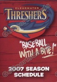 2007 Clearwater Threshers Pocket Schedule