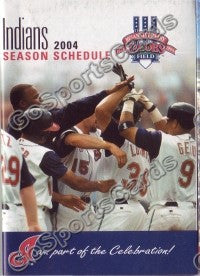 2004 Cleveland Indians Pocket Schedule